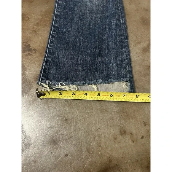 MOTHER Jeans The Insider Crop Step Fray Sz 28 Raw Hem (29x25) Wicked Wildflowers - Picture 9 of 12